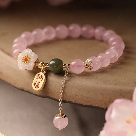 Peach Blossom Natural Rose Quartz