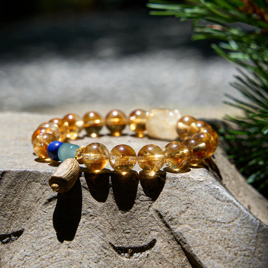 Natural Yellow Quartz Jade Bracelet