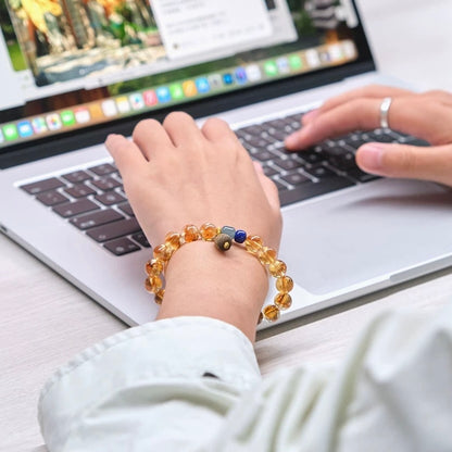 Natural Yellow Quartz Jade Bracelet